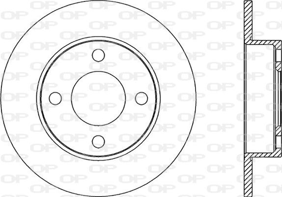 OPEN PARTS Тормозной диск BDR2045.10